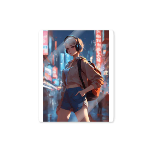 lofi girlNO.20 Sticker