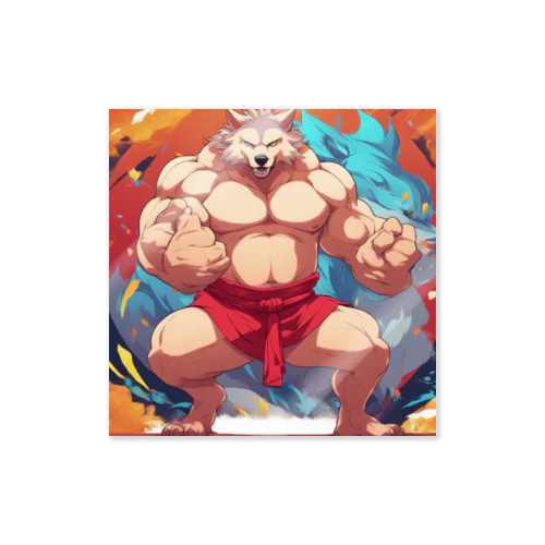 アニマル相撲レスラーズ/Animal Sumo Wrestlers Sticker