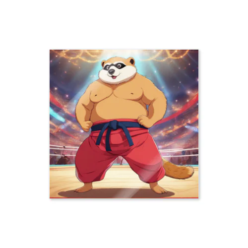 アニマル相撲レスラーズ/Animal Sumo Wrestlers ステッカー