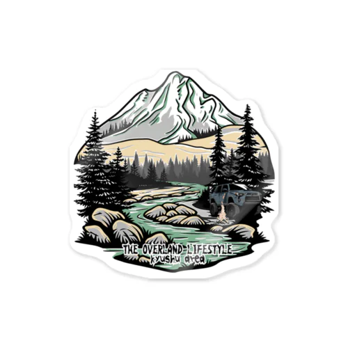 the overland lifestyle Sticker