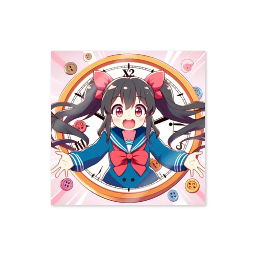 時をかける江東子ちゃん Sticker