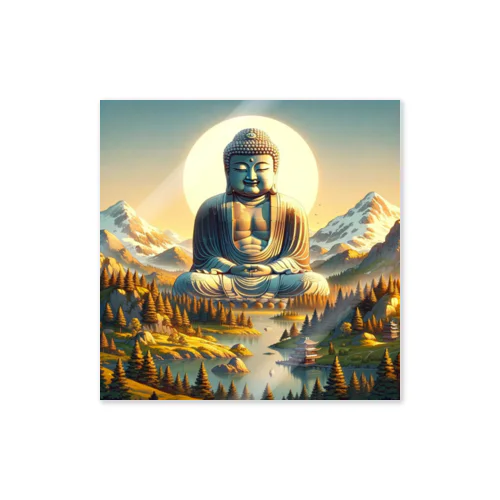 Majestic Serenity: Dawn of Enlightenment Sticker