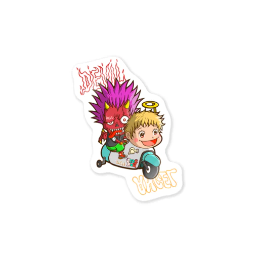 悪魔と天使 Sticker