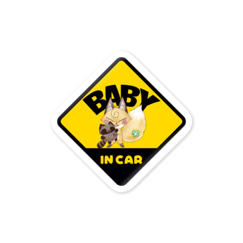 BABY IN CAR Sticker