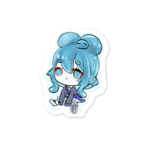 漣月うみSD by ここあちゃ様 Sticker