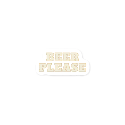 BEER PLEASE Sticker