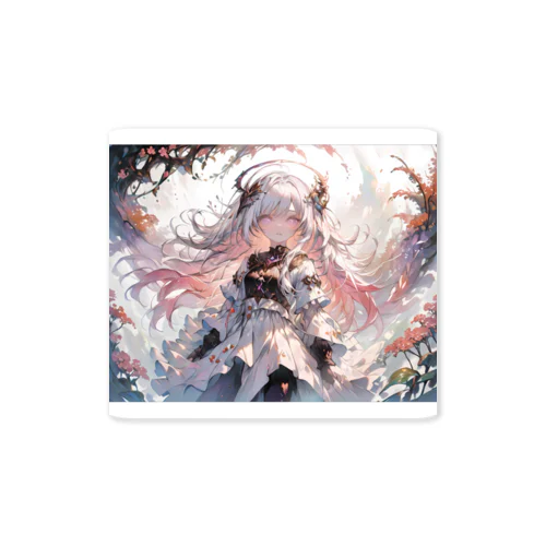 White Pink Druid Sticker