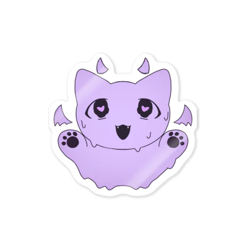 melt cat（PURPLE） Sticker