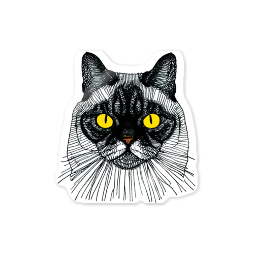 アウトロー猫ちゃん Sticker