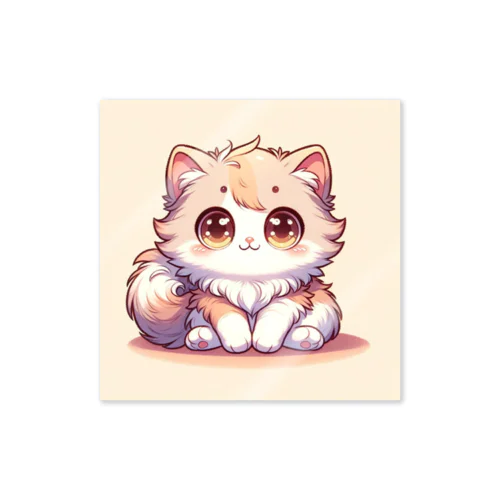 遊び心あるポーズの可愛いネコ Sticker