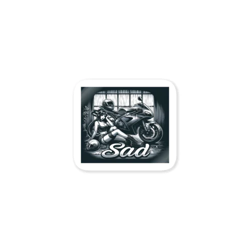 SADバイク女子 Sticker