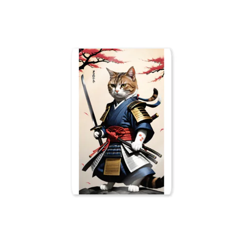 猫サムライパート2 Sticker