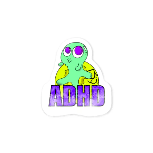Character logo 『ADHD』 ステッカー