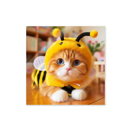 ミツバチ🐝のコスプレをした🐱にゃんこ🐾 Sticker