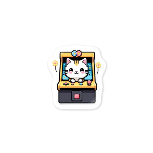 ゲーム花ネコ美 Sticker