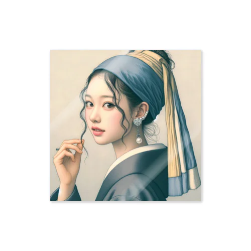 Japanese Girl Sticker