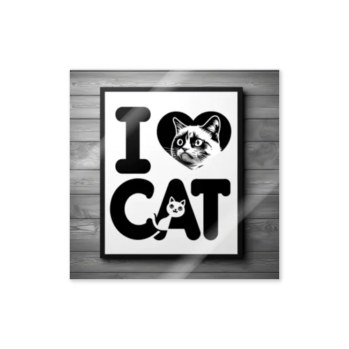 I lOVE CAT! ステッカー