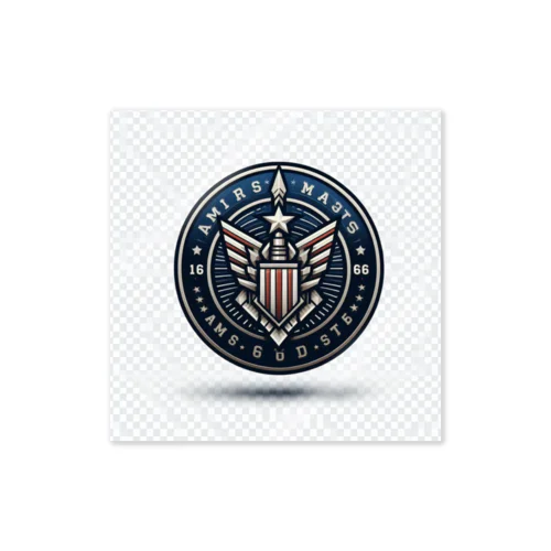 アメリカの軍隊学校を象徴するロゴ Sticker