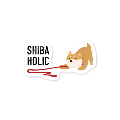 SHIBA HOLIC（赤✕赤） ステッカー