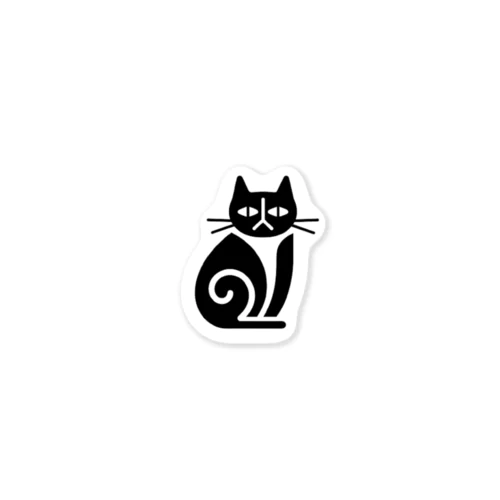 ジト目の黒猫 Sticker