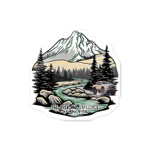 the overland lifestyle Sticker