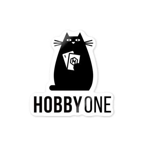 HOBY ONE 黒ロゴ Sticker