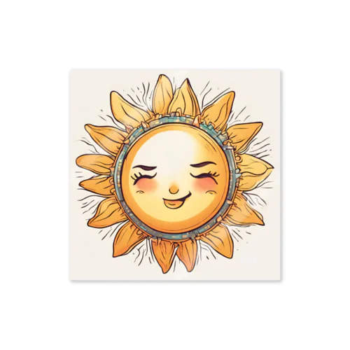 笑顔でSUN Sticker