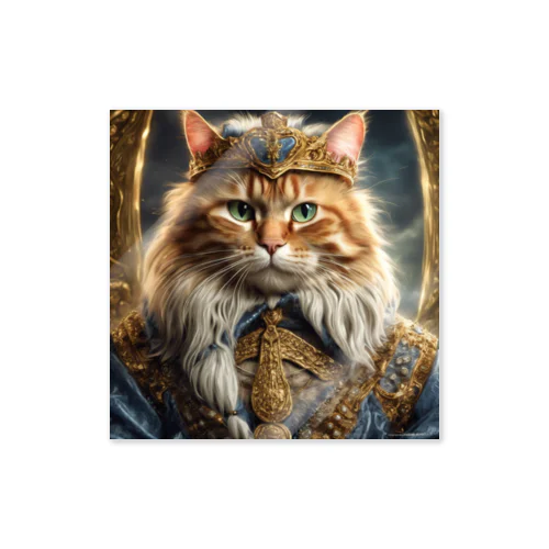 猫王国の王様 ステッカー
