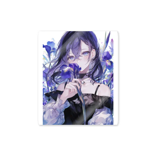 花菖蒲の優美な香り　BLUE PLUM  691 Sticker