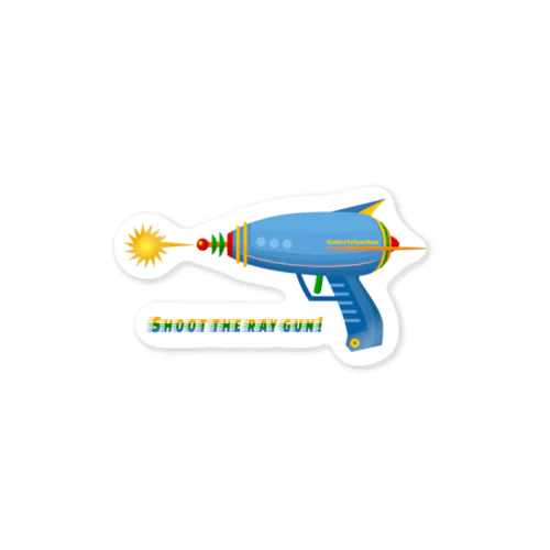 Shoot the ray gun! Sticker