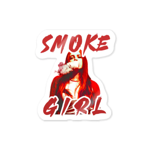 SMOKE_GRL002 Sticker