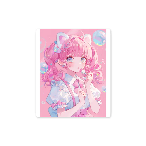 パステルガールちゃん🩷ステッカー Sticker