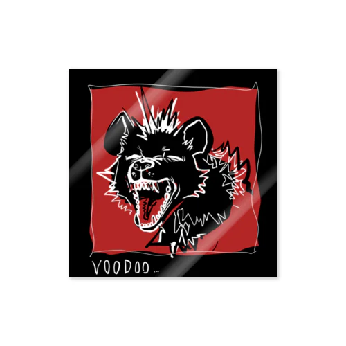 Voo doo hyena Sticker