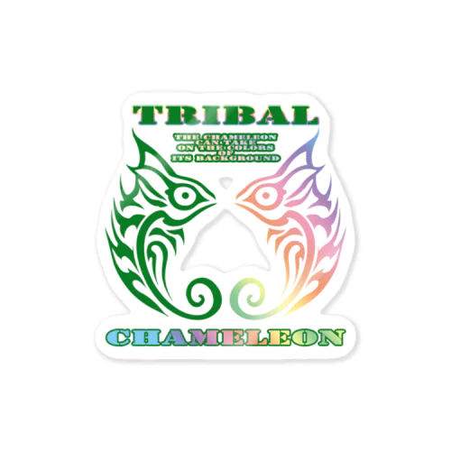 TRIBAL CHAMELEON Sticker