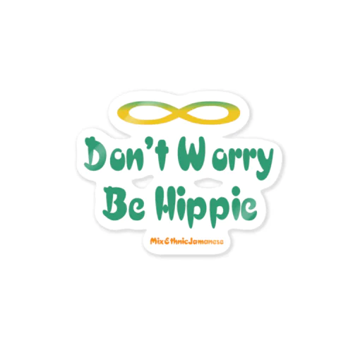 オリジナルロゴシリーズ　don't worry be hippie Sticker