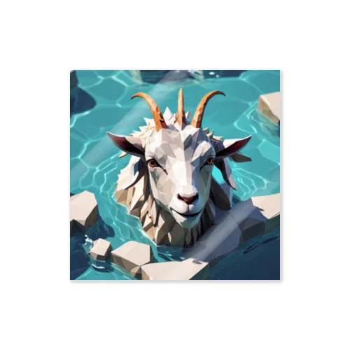 Water goat Sticker