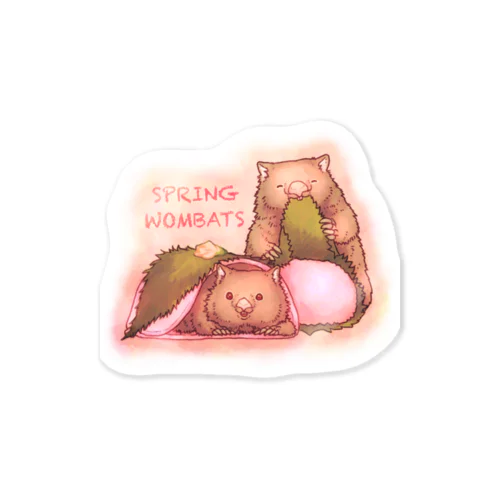 SPRING WOMBATS Sticker