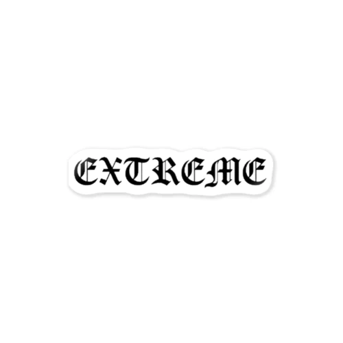 EXTREME 黒文字 Sticker