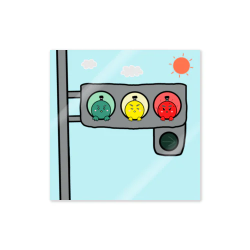 『信号機ピヨ』 Sticker