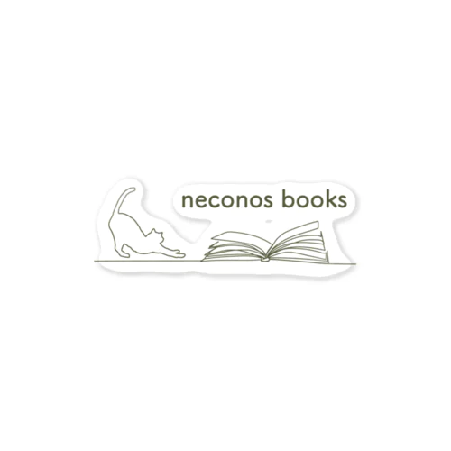 neconos books ステッカー