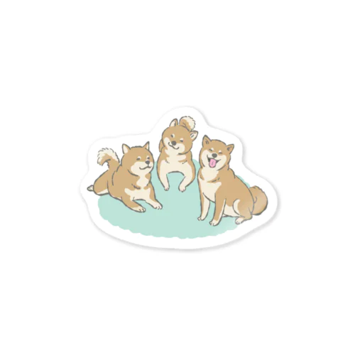 柴犬の芝居 Sticker