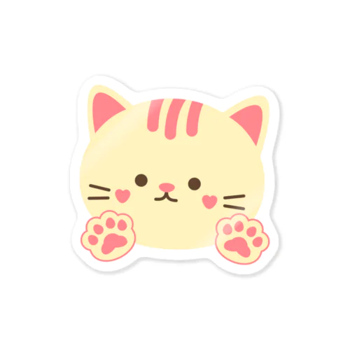 猫の可愛い画像のグッツ販売『ねこりんぱ』 Sticker