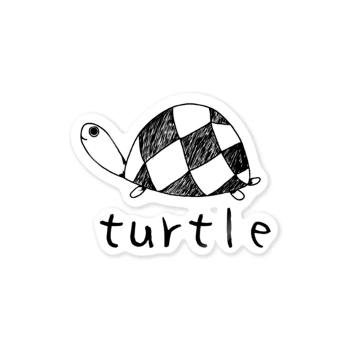 turtle 可愛い手書きの亀のイラスト Sticker