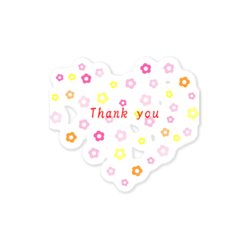 ありがとう　感謝　Thank you プレゼント　かわいい　ハート Sticker
