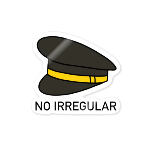 NO IRREGULAR -pilot- Sticker