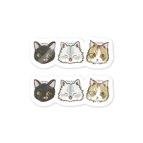 ちょめちゃん一家ステッカー Sticker