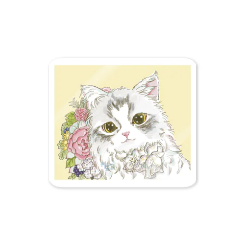 ドレミちゃんとお花 Sticker