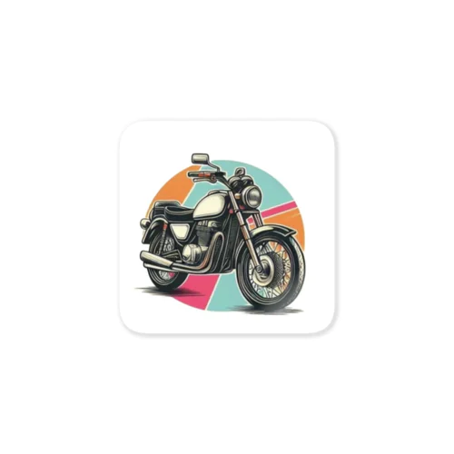 バイクでレツゴー Sticker