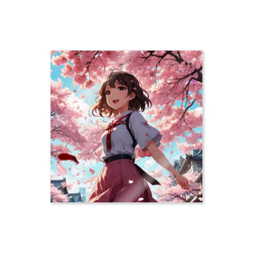 桜の季節 ステッカー