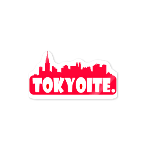 TOKYOITE-RED LOGO Sticker